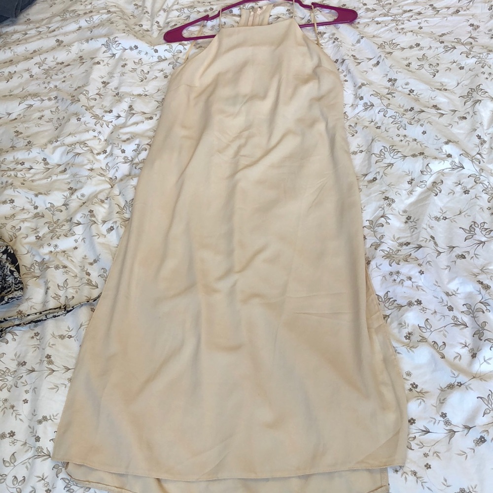 ASTR champagne colored dress